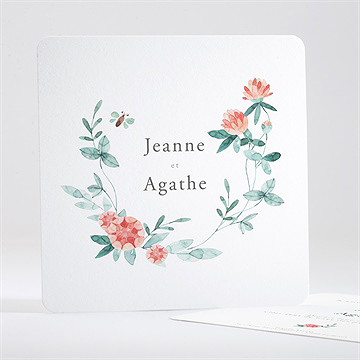 Faire-part naissance printemps jumeaux