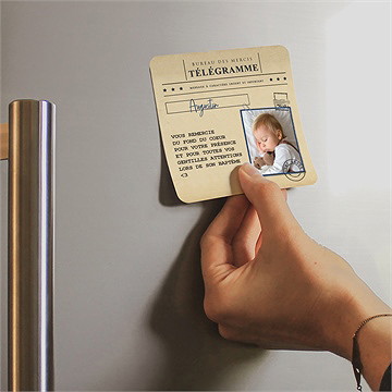 Remerciement baptême télégramme baptême - Mise en situation