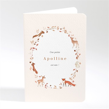 Faire-part naissance ronde de la forêt