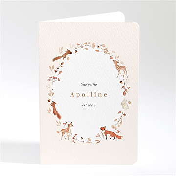 Faire-part naissance ronde de la forêt