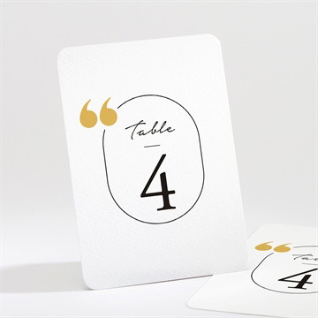 Numéro de table mariage gatsby