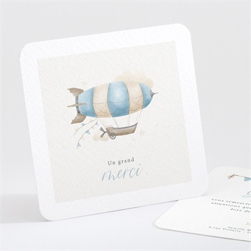 Remerciement naissance montgolfière