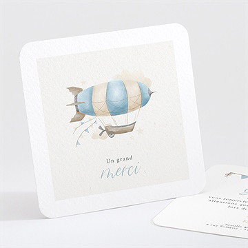 Remerciement naissance montgolfière