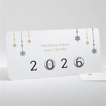 Carte de voeux voeux à gratter