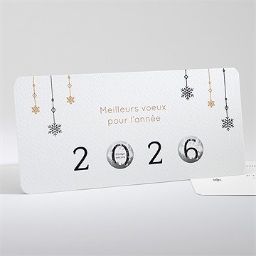 Carte de voeux voeux à gratter