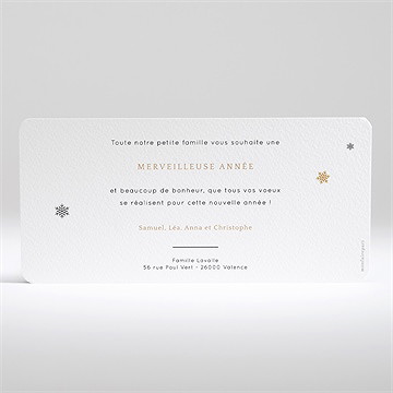 Carte de voeux voeux à gratter - Dos de la carte