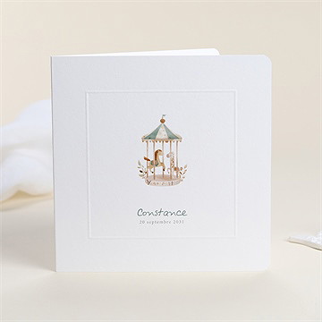 Faire-part naissance petit carrousel
