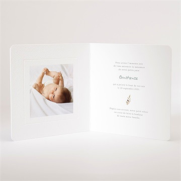 Faire-part naissance petit carrousel - Intérieur du faire-part