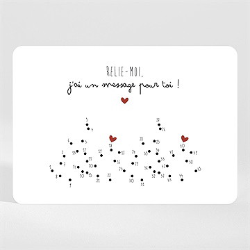 Carte annonce grossesse carte à relier magnet - Devant de la carte