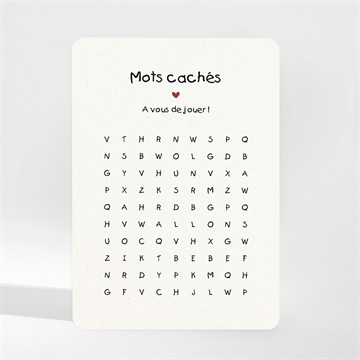 Carte annonce grossesse mots croisés magnet