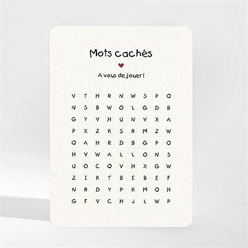 Carte annonce grossesse mots croisés magnet