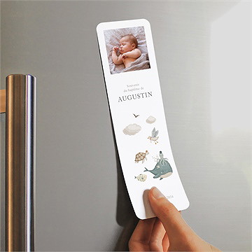 Signet baptême farandole marine magnet - Mise en situation