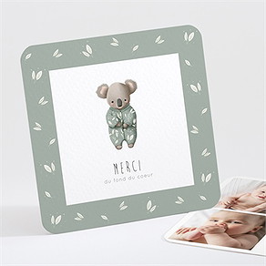 Remerciement naissance koala pyjama