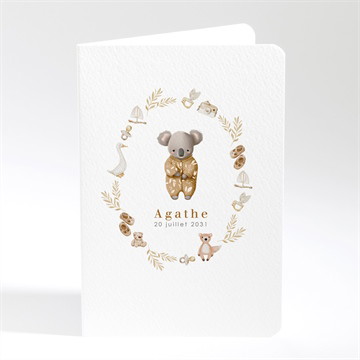 Carte pliée - portrait