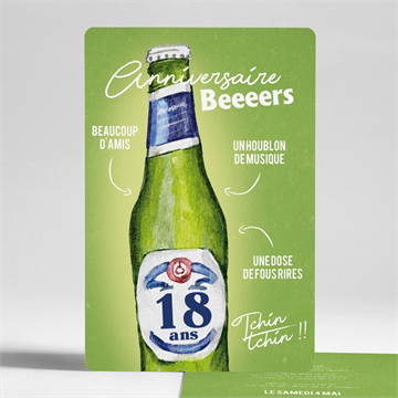 Invitation anniversaire apéro 18 ans
