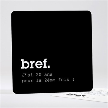 Invitation anniversaire bref