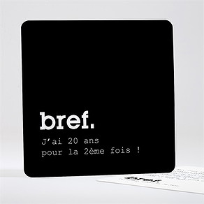 Invitation anniversaire bref