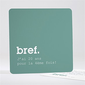 Invitation anniversaire bref 80 ans