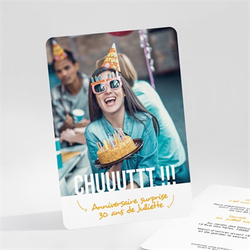Invitation anniversaire surprise