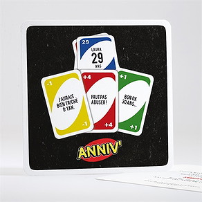 Invitation anniversaire jeu 30 ans
