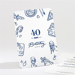 Invitation anniversaire dolce vita