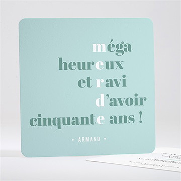 Invitation anniversaire 50 ans humour