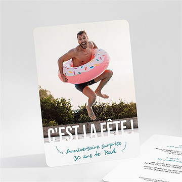 Invitation anniversaire 30 ans surprise