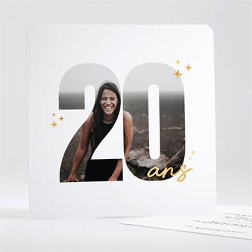 Invitation anniversaire photo