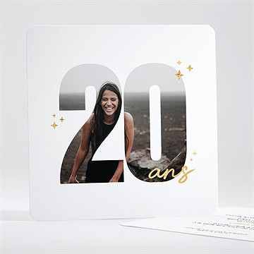 Invitation anniversaire photo