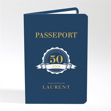 Invitation anniversaire passeport