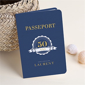 Invitation anniversaire passeport