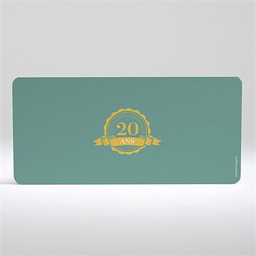 Invitation anniversaire carte d’embarquement - Dos de l'invitation