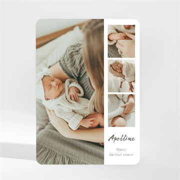 Remerciement naissance mon joli prénom duo