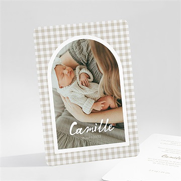 Faire-part naissance vichy portrait