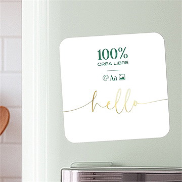 Faire-part naissance vierge 100% dorure magnet