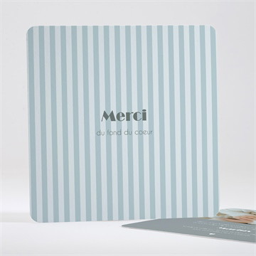 Remerciement naissance haut en rayures