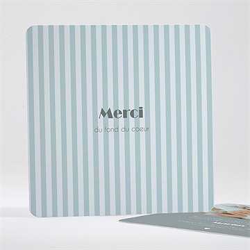 Remerciement naissance haut en rayures