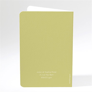 Faire-part de baptême colombe d'espérance - Dos du faire-part