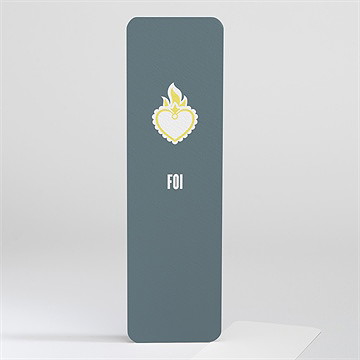 Signet baptême coeur sacré marque-page