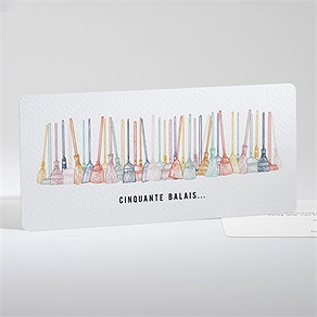 Invitation anniversaire 50 balais