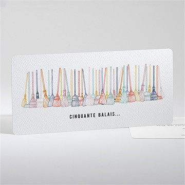 Invitation anniversaire 50 balais