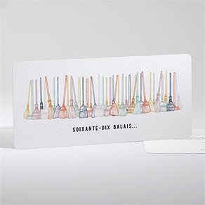 Invitation anniversaire 70 balais