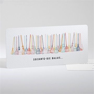 Invitation anniversaire 70 balais