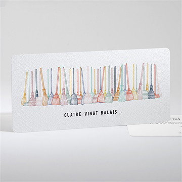 Invitation anniversaire 80 balais