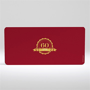 Invitation anniversaire carte d’embarquement 60 ans - Dos de l'invitation