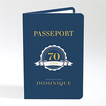 Invitation anniversaire passeport 70 ans
