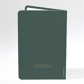 Invitation anniversaire passeport 80 ans - Dos de l'invitation