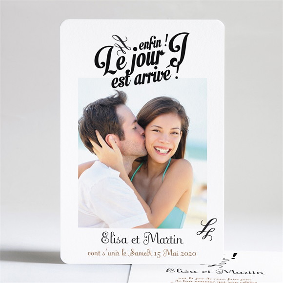 Faire-part mariage Enfin le Jour J est arrivé ! réf.N24128