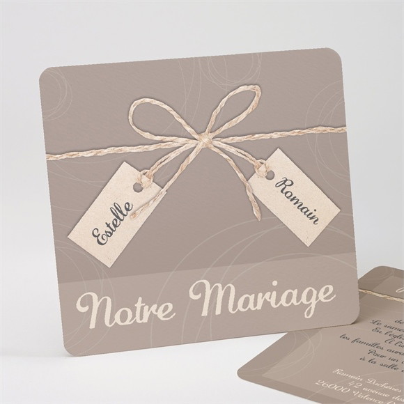 Faire-part mariage le Duo réf.N31145