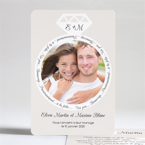 Faire-part mariage Notre Diamant réf.N24132